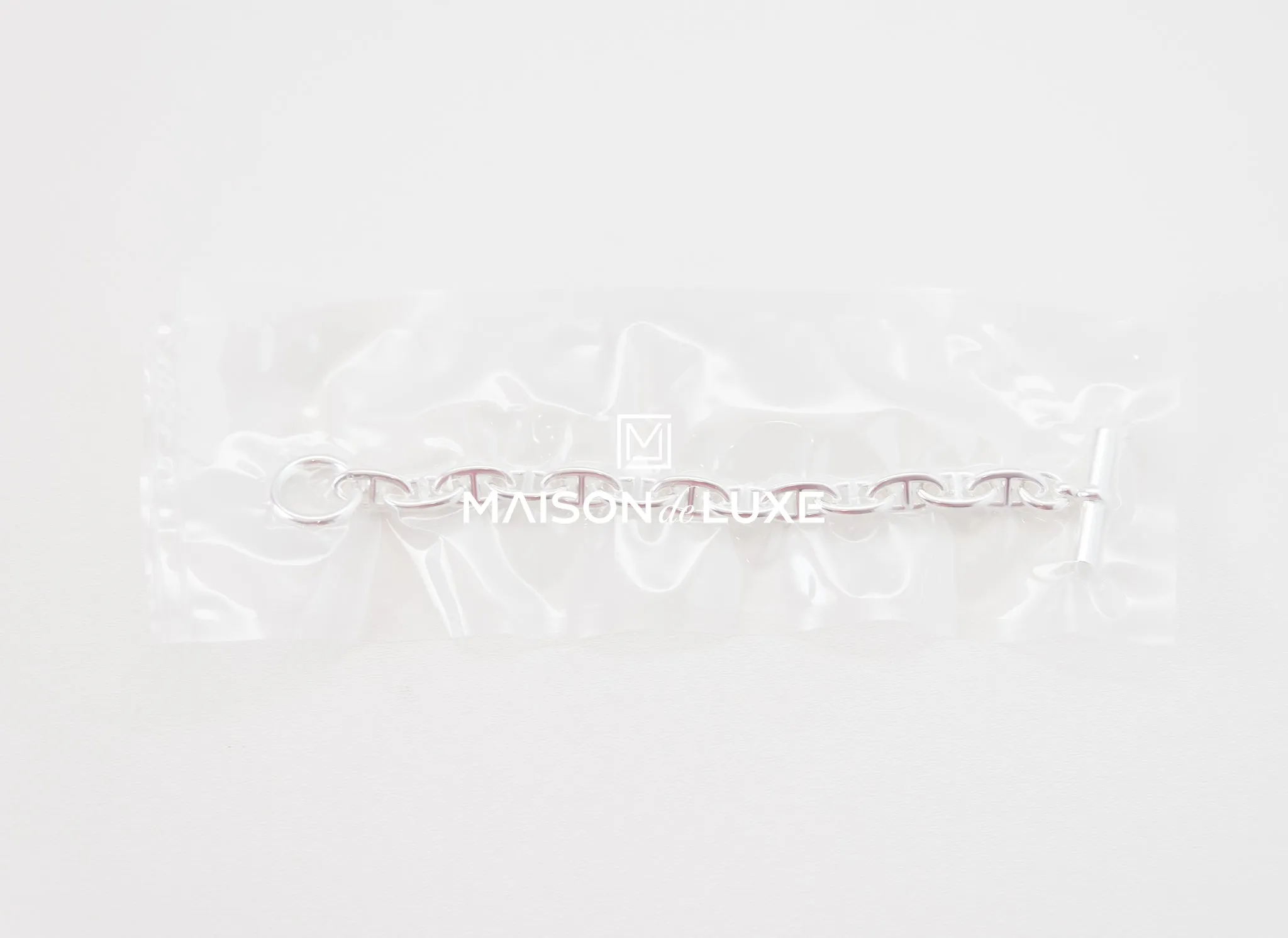 Hermes Silver Chaine d'Ancre GM Bracelet 13