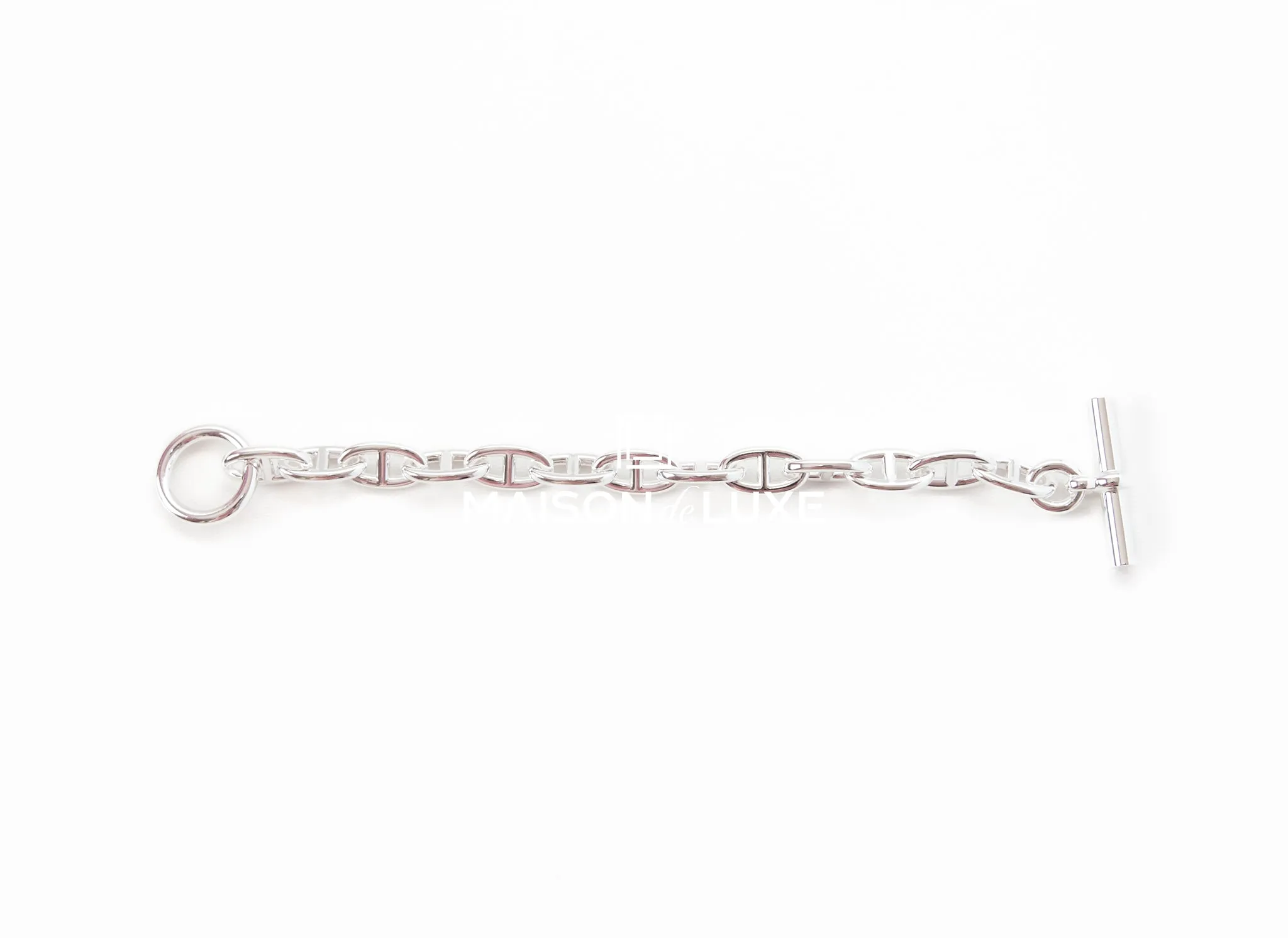 Hermes Silver Chaine d'Ancre GM Bracelet 13