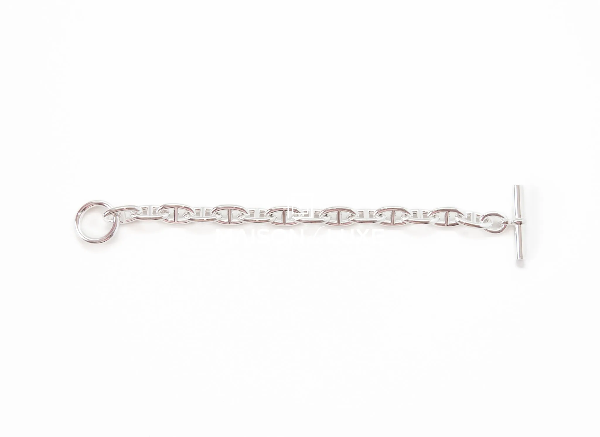 Hermes Silver Chaine d'Ancre GM Bracelet 14