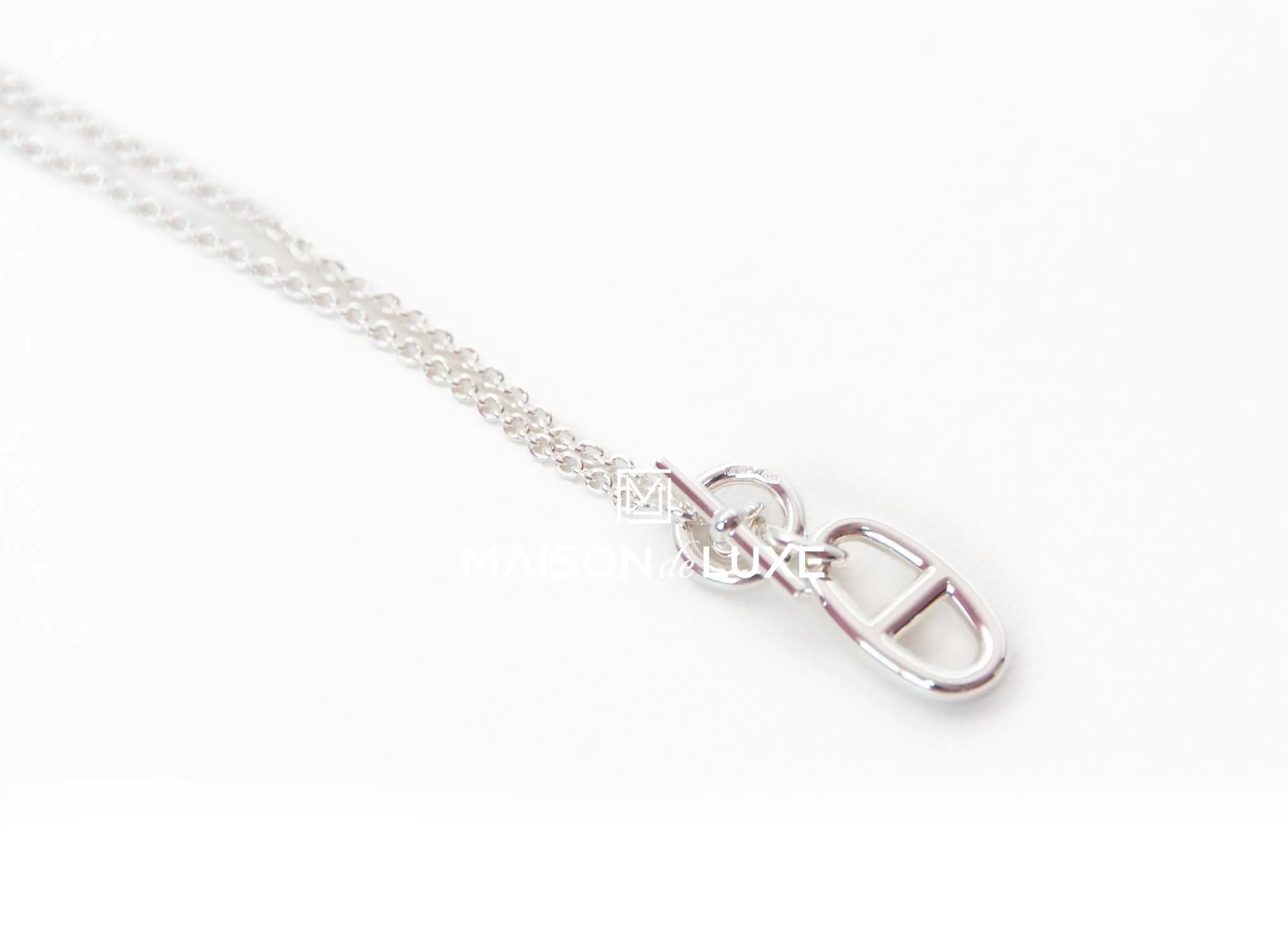 Hermes Silver Chaine d'Ancre Pendant
