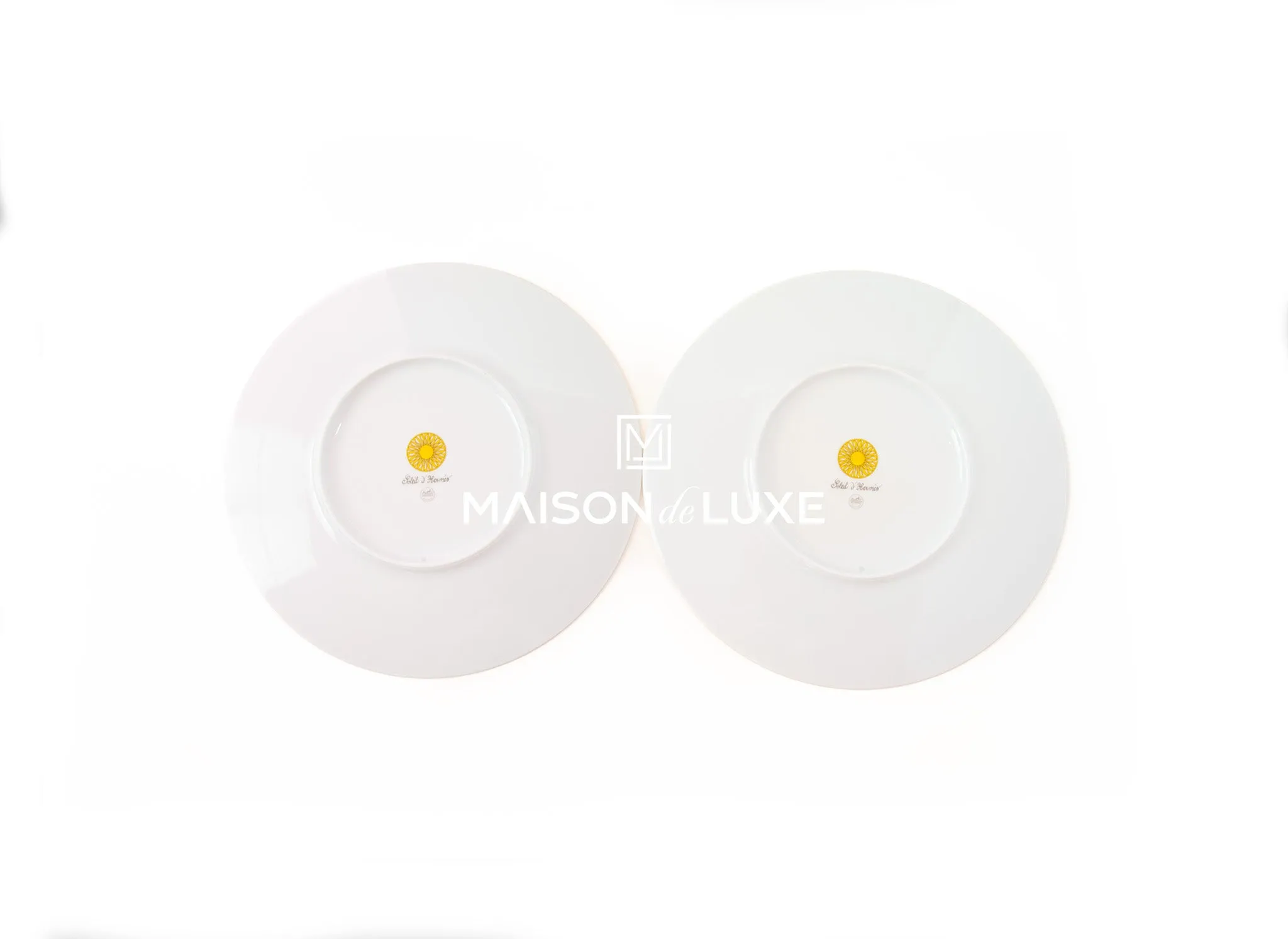 Hermes Soleil d’Hermès Porcelain Dinner Plate