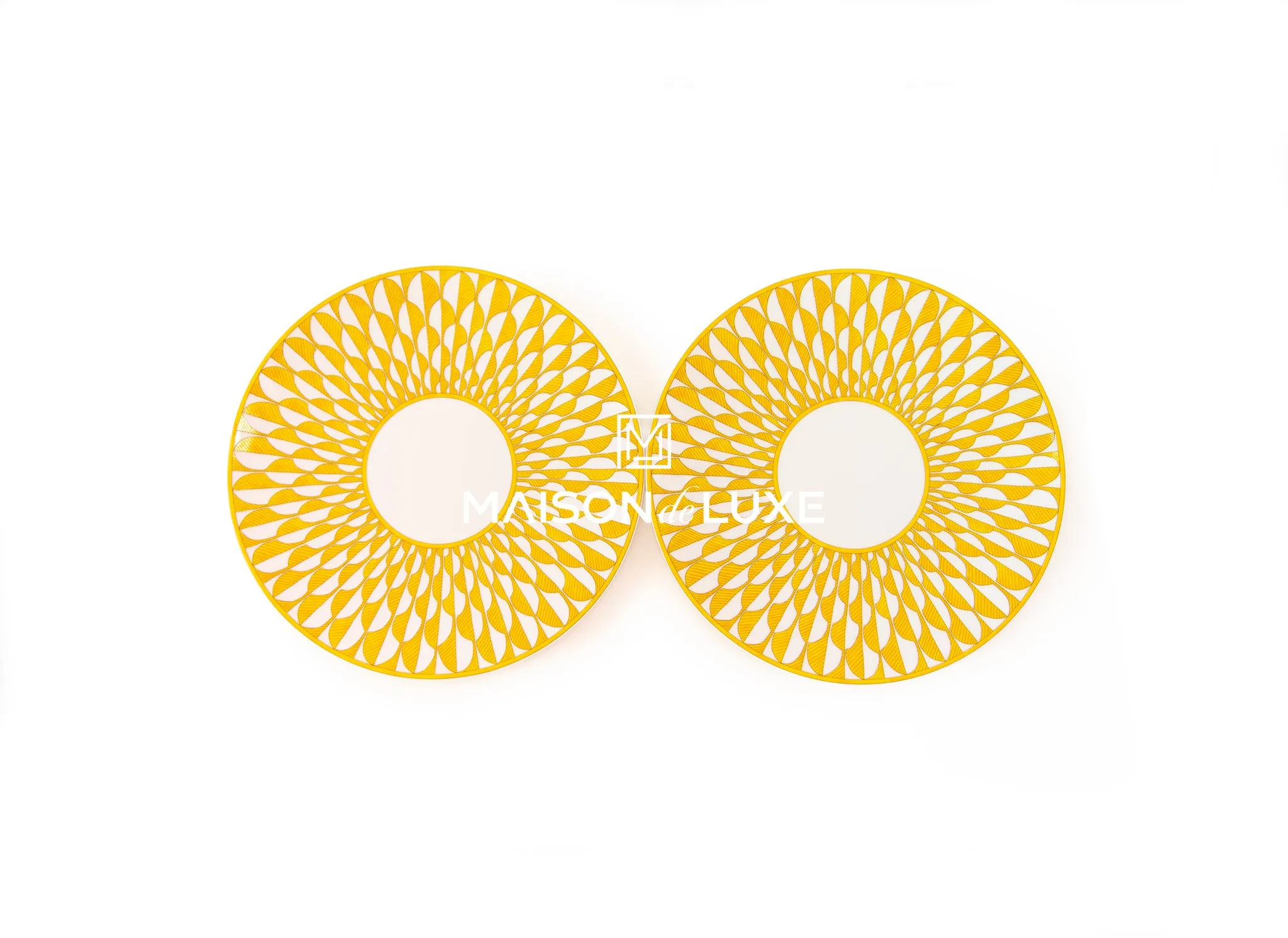 Hermes Soleil d’Hermès Porcelain Dinner Plate