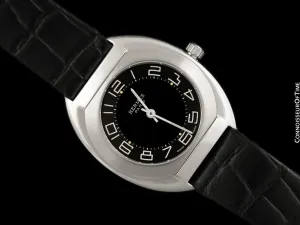 Hermès Espace Mens Midsize Unisex Multi-Function Digital Electronic Watch - Stainless Steel