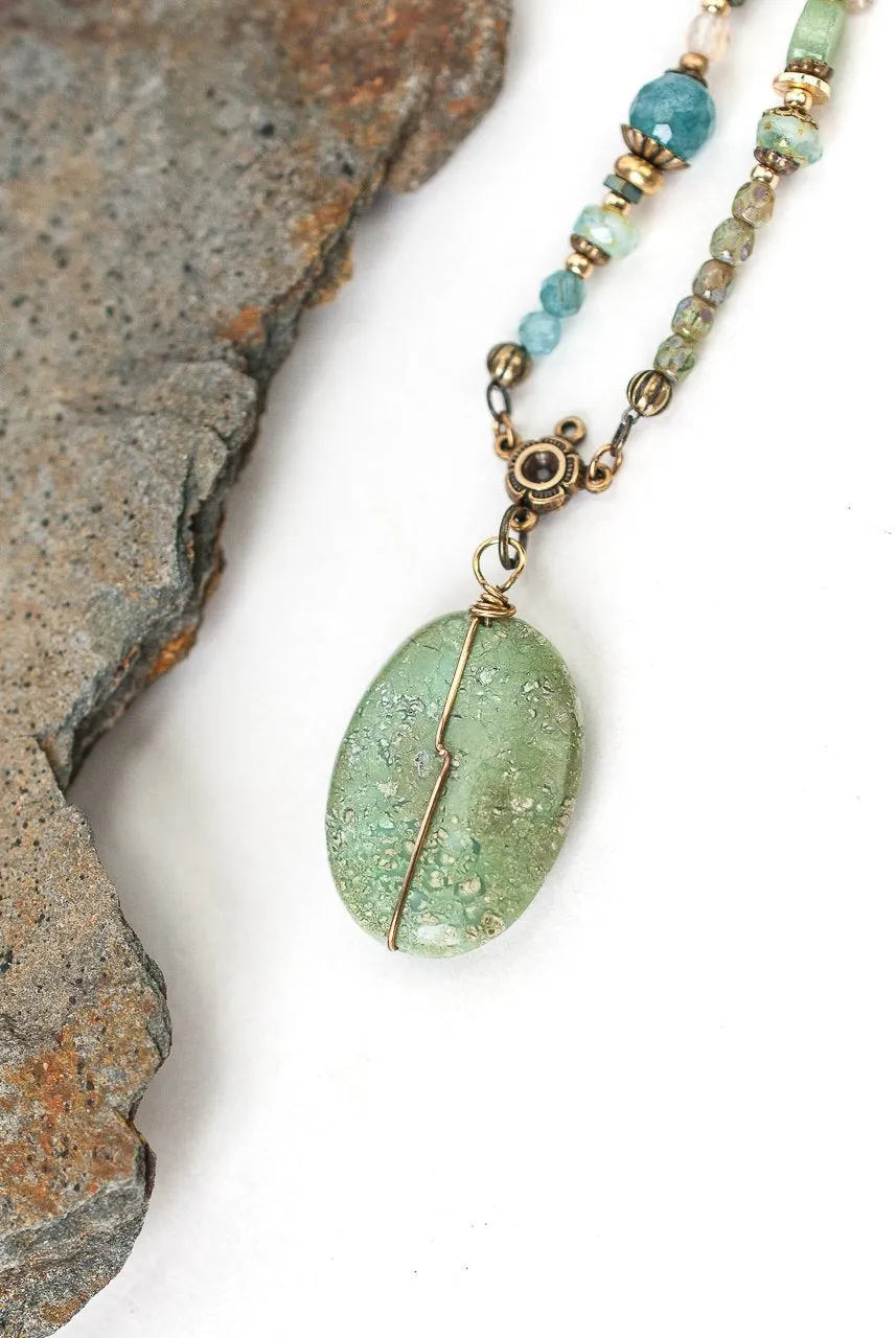 Heron Collage Pendant