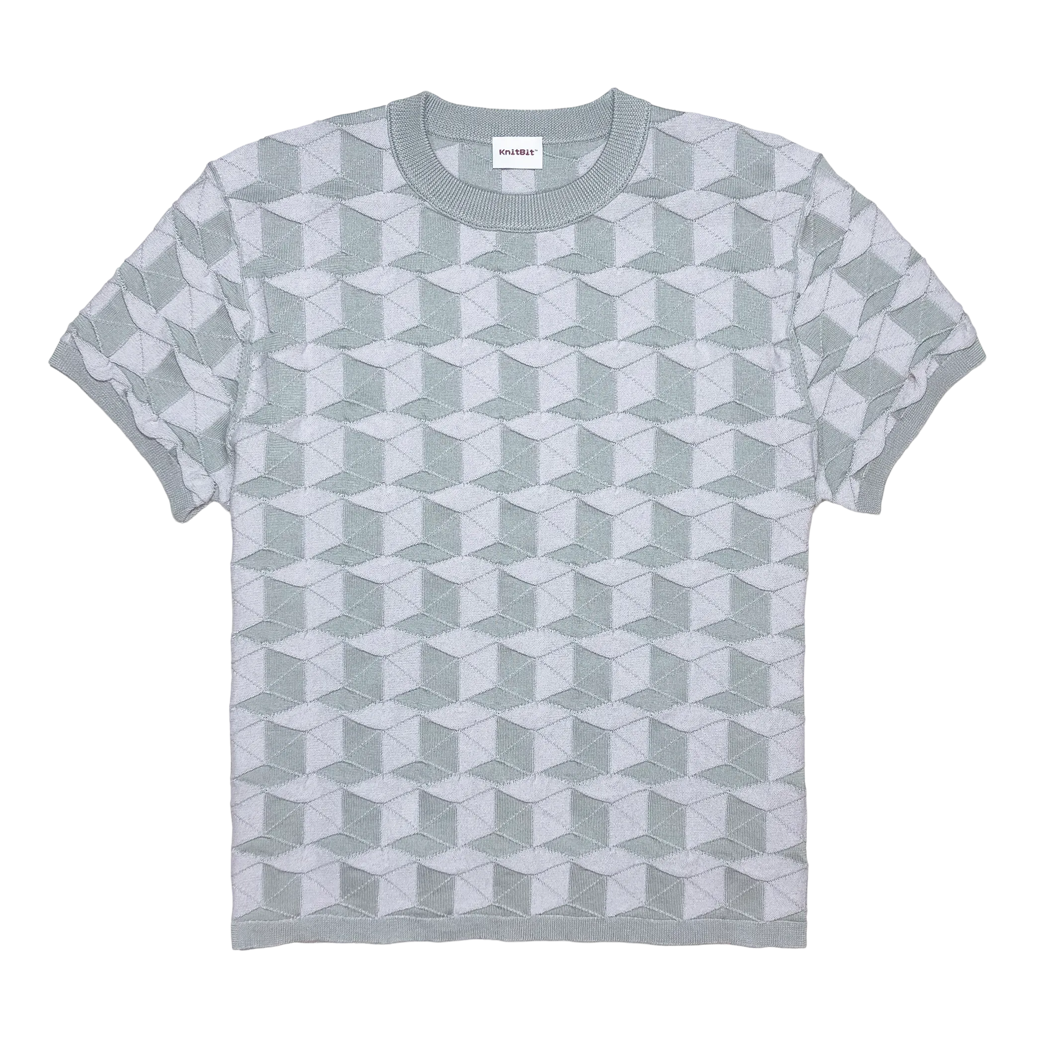 HEXA CREW NECK TEE IN GREY SILVER