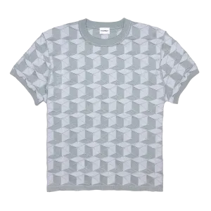 HEXA CREW NECK TEE IN GREY SILVER