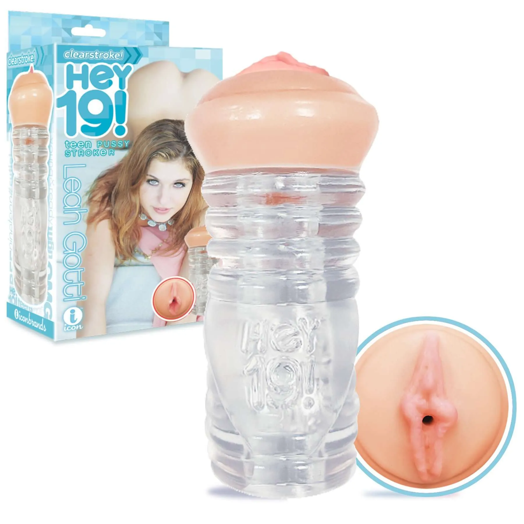 Hey 19 - Clear Pussy Stroker - Leah Gotti