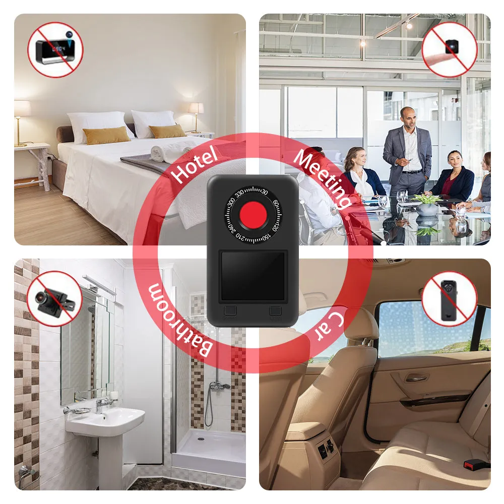 Hidden Pin Hole Camera Lens Detector & Invisible Night Vision Detection IR Finder