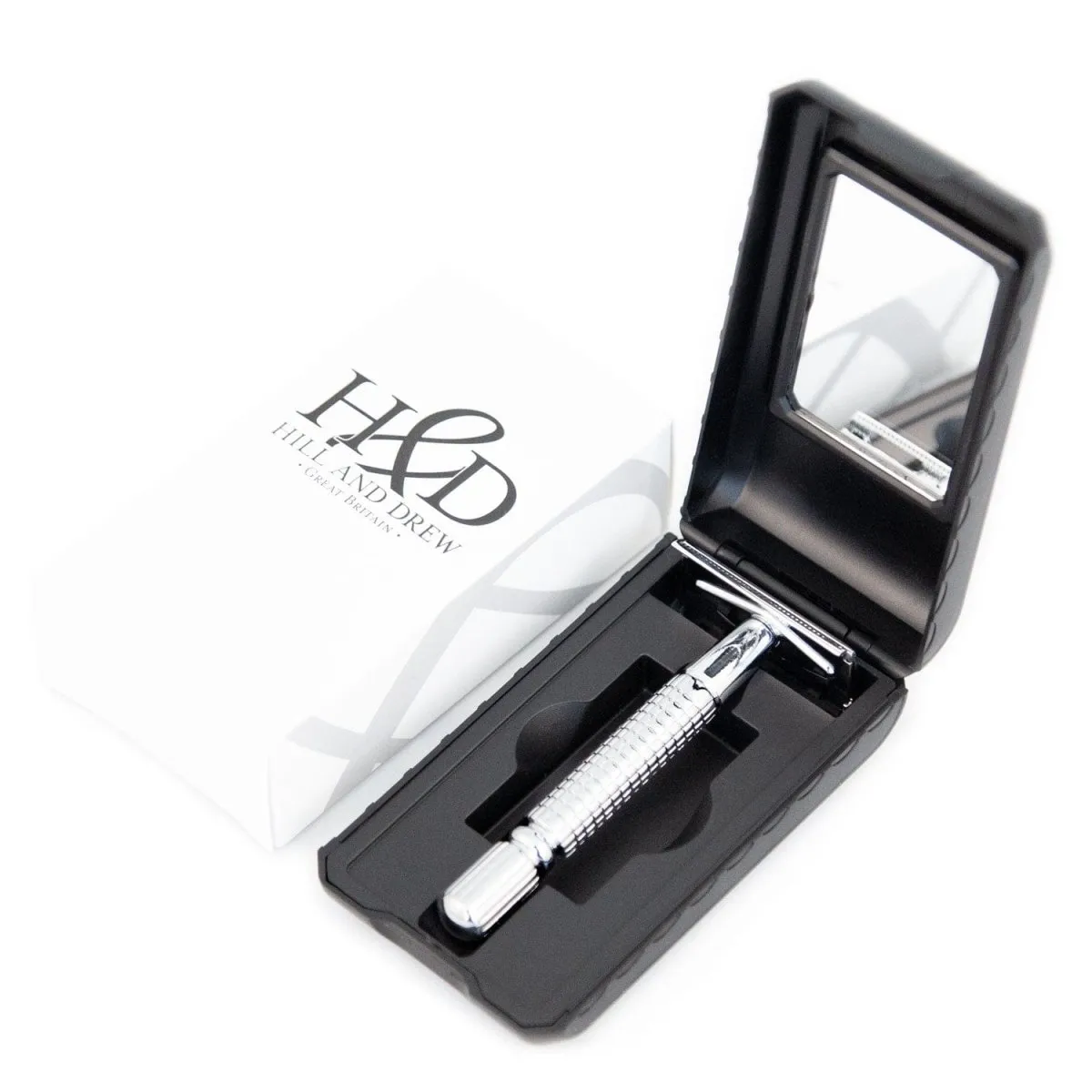 Hill and Drew HDRC42 Three Piece Double Edge Razor and Case