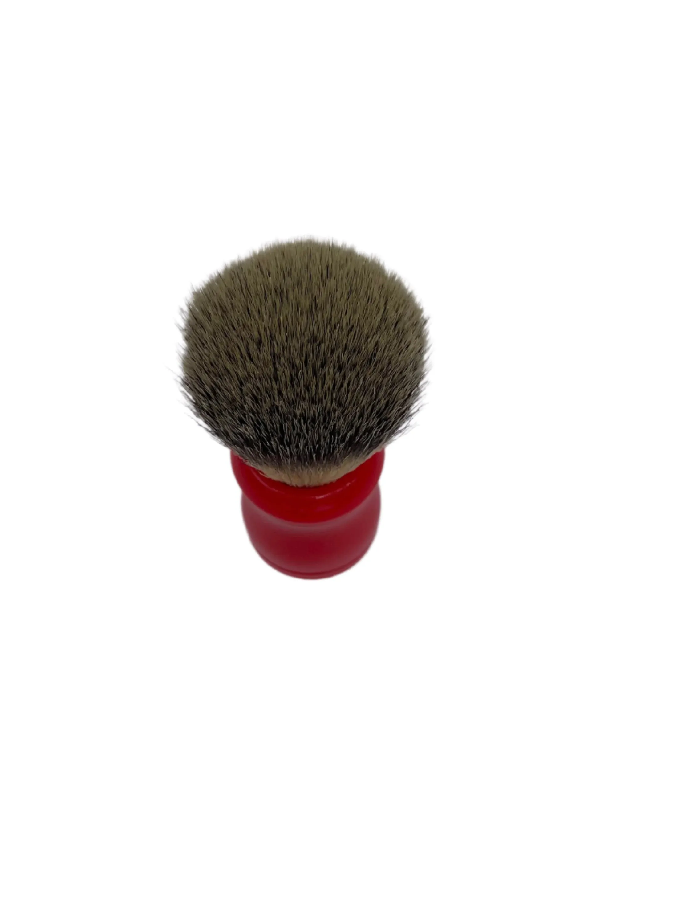 Hill And Drew Luxury Synthetic Silvertip Shaving Brush Red Barrel