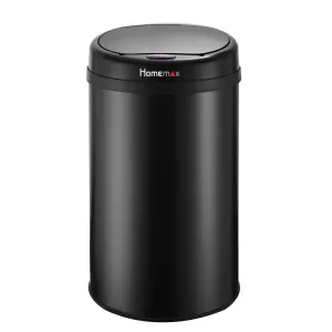 Homemax 30L Black Sensor Bin Round HSB006