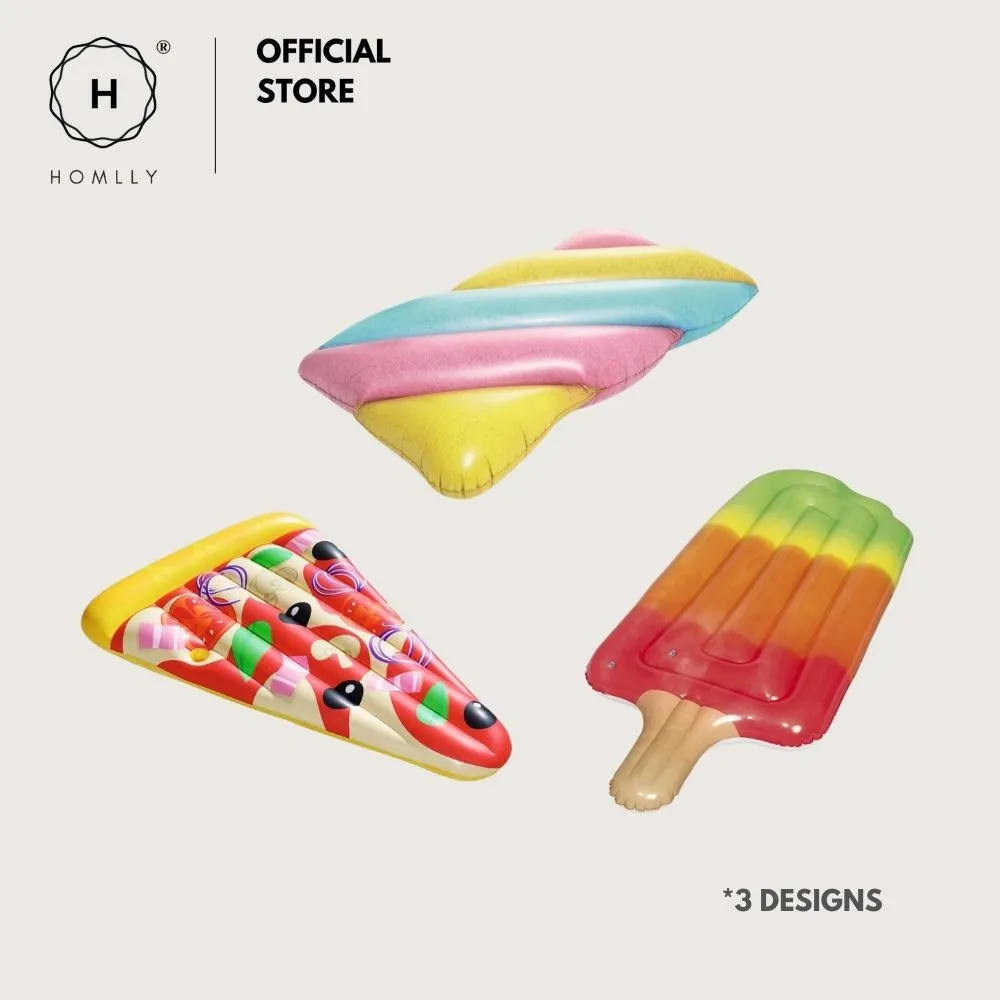 Homlly Giant Inflatable Popsicle Pizza Marshmallow Lounger Swim Lie On Float