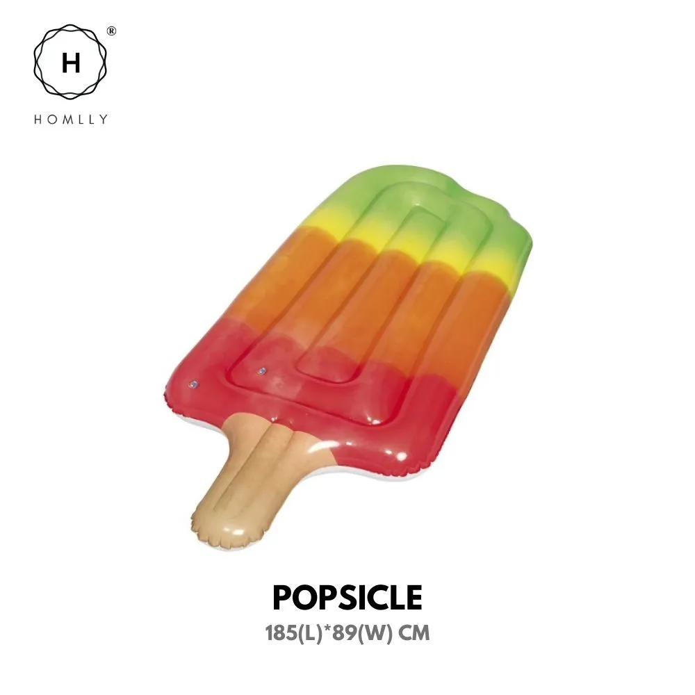 Homlly Giant Inflatable Popsicle Pizza Marshmallow Lounger Swim Lie On Float
