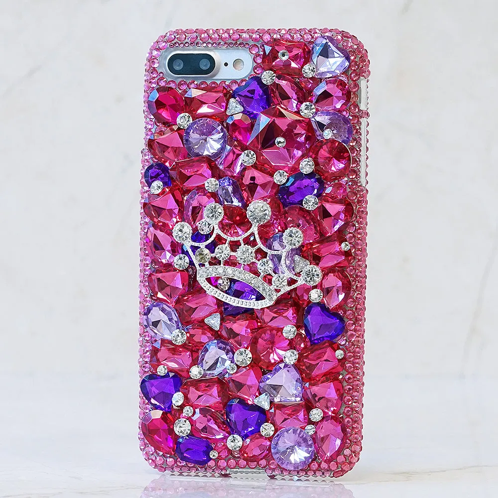 Hot Pink and Purple Crown Design (Style 871)