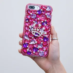 Hot Pink and Purple Crown Design (Style 871)