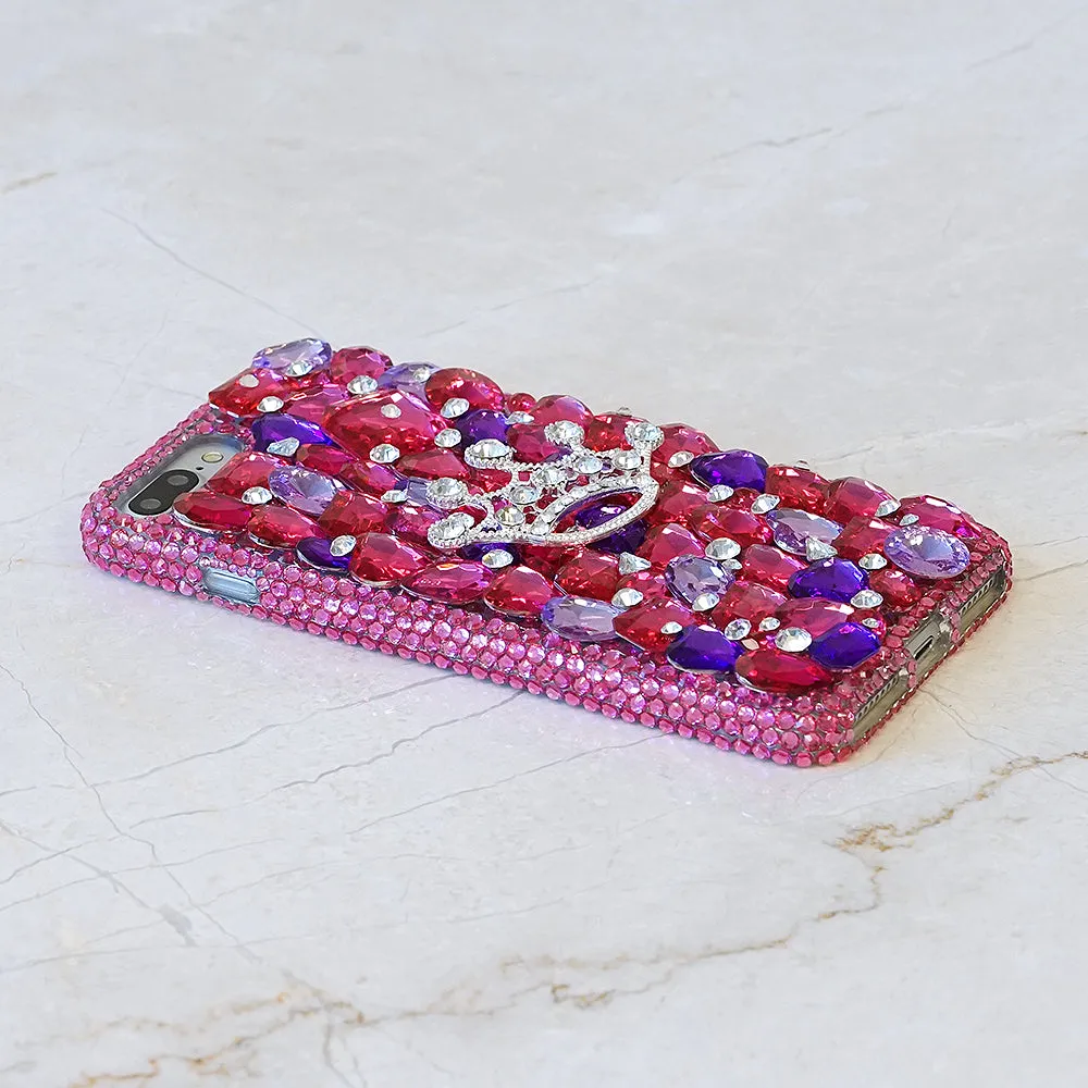 Hot Pink and Purple Crown Design (Style 871)