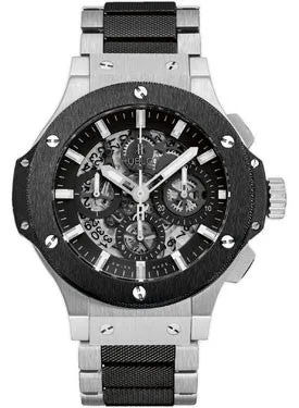 Hublot - Big Bang 44mm Aero Bang Stainless Steel And Ceramic