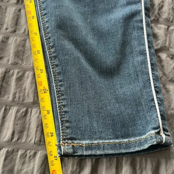 Hudson Dakota Piped Detail Super Skinny Denim Jeans Womens Sz 32
