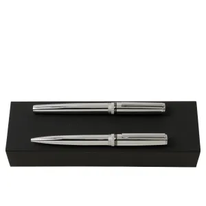 HUGO BOSS HPBR967B-Set Gear Chrome (ballpoint pen & rollerball pen)