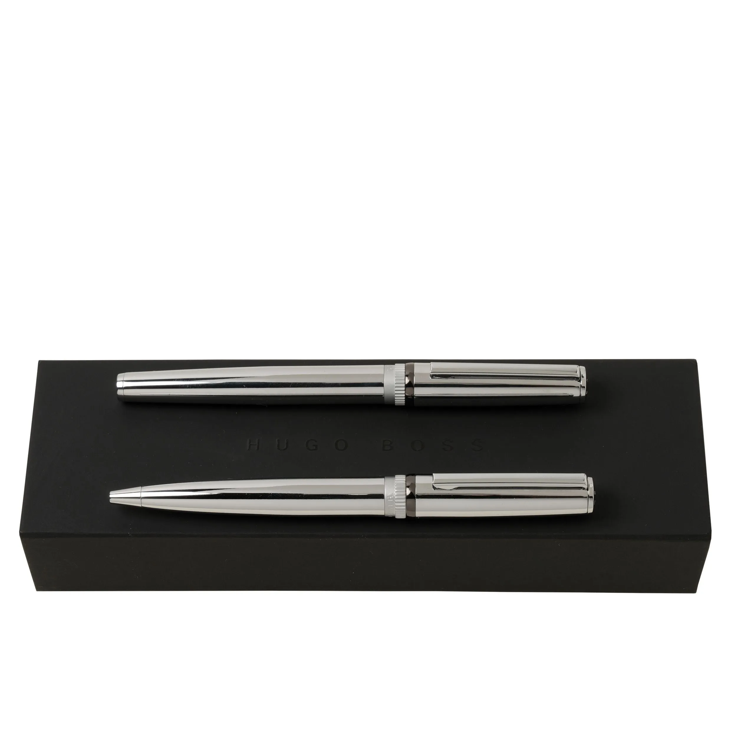 HUGO BOSS HPBR967B-Set Gear Chrome (ballpoint pen & rollerball pen)
