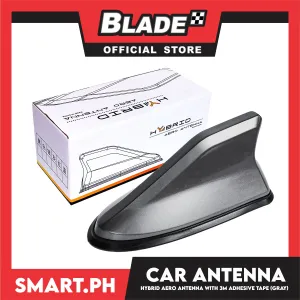 Hybrid Aero Car Antenna Shark (Gray) Signal for Car Super, Functional With 3M Adhesive Tape, Car Exterior Accessories