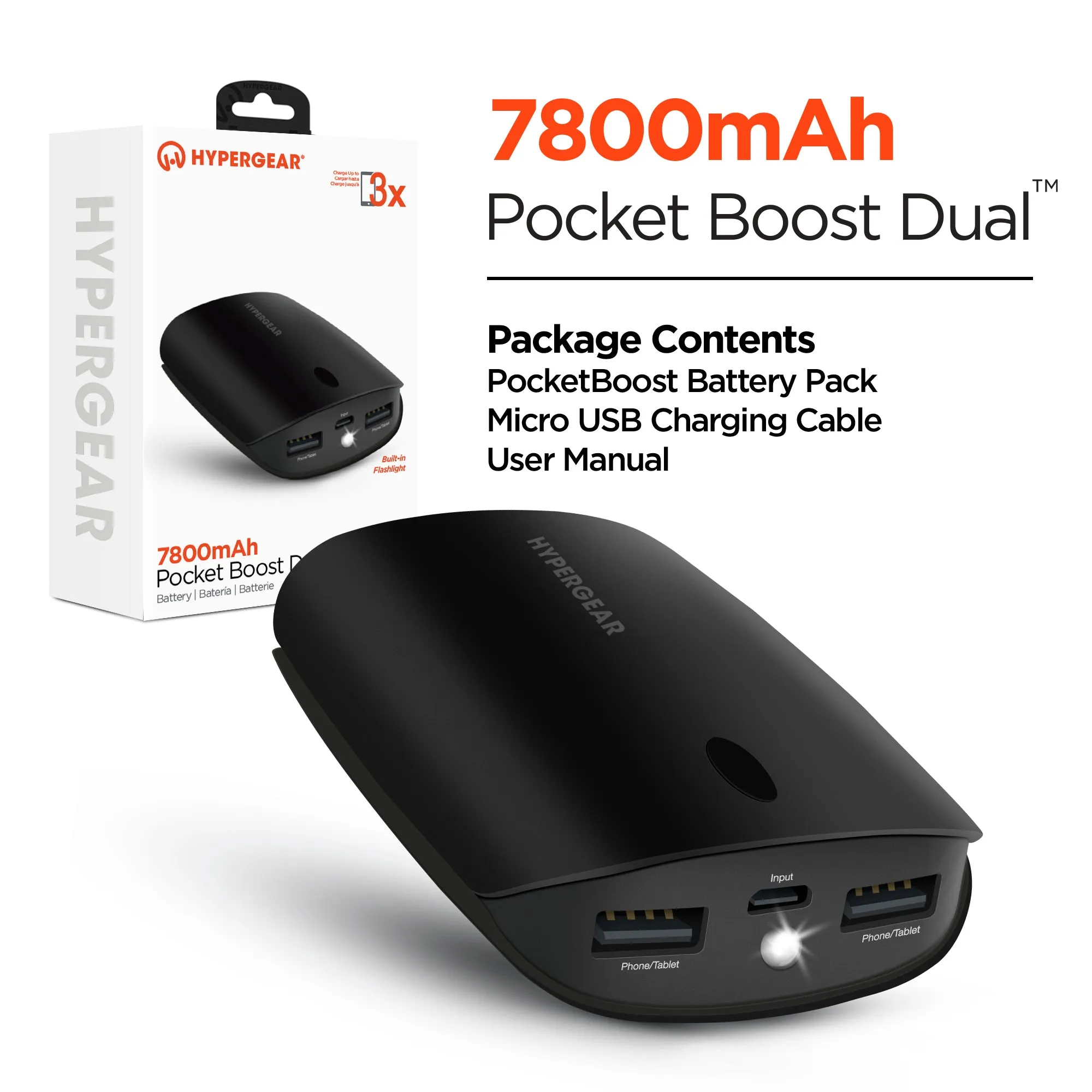 HYPERGEAR Pocket Boost Dual™ 7800mAh