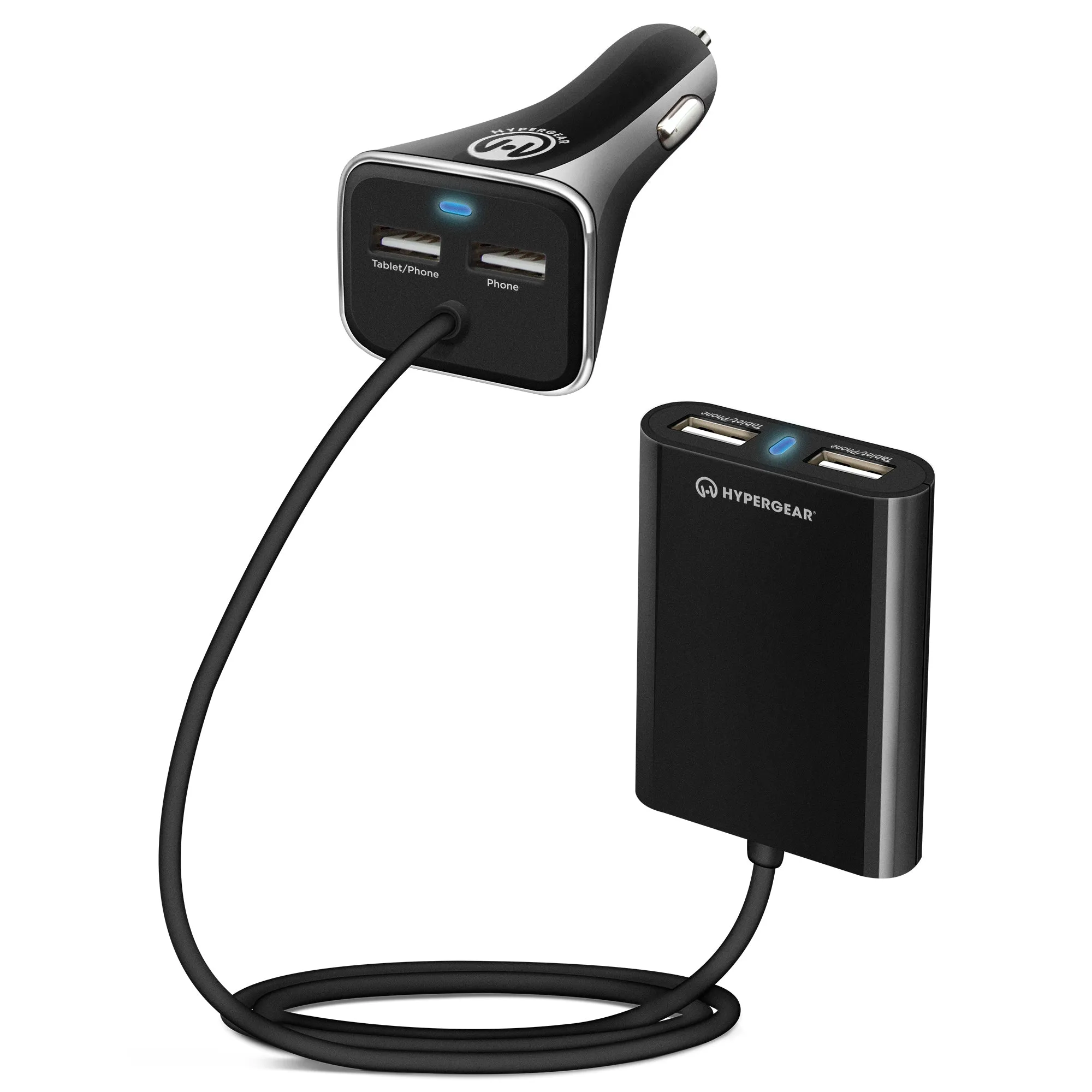 HYPERGEAR Road Runner 4 USB Car Charger 8.2 A