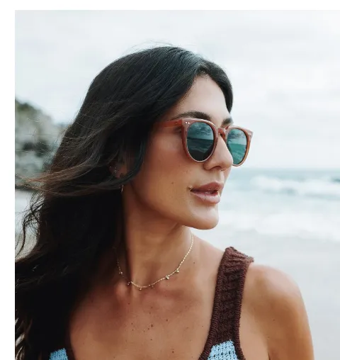 I-Sea Ella - Maple/Green Polarized Lens