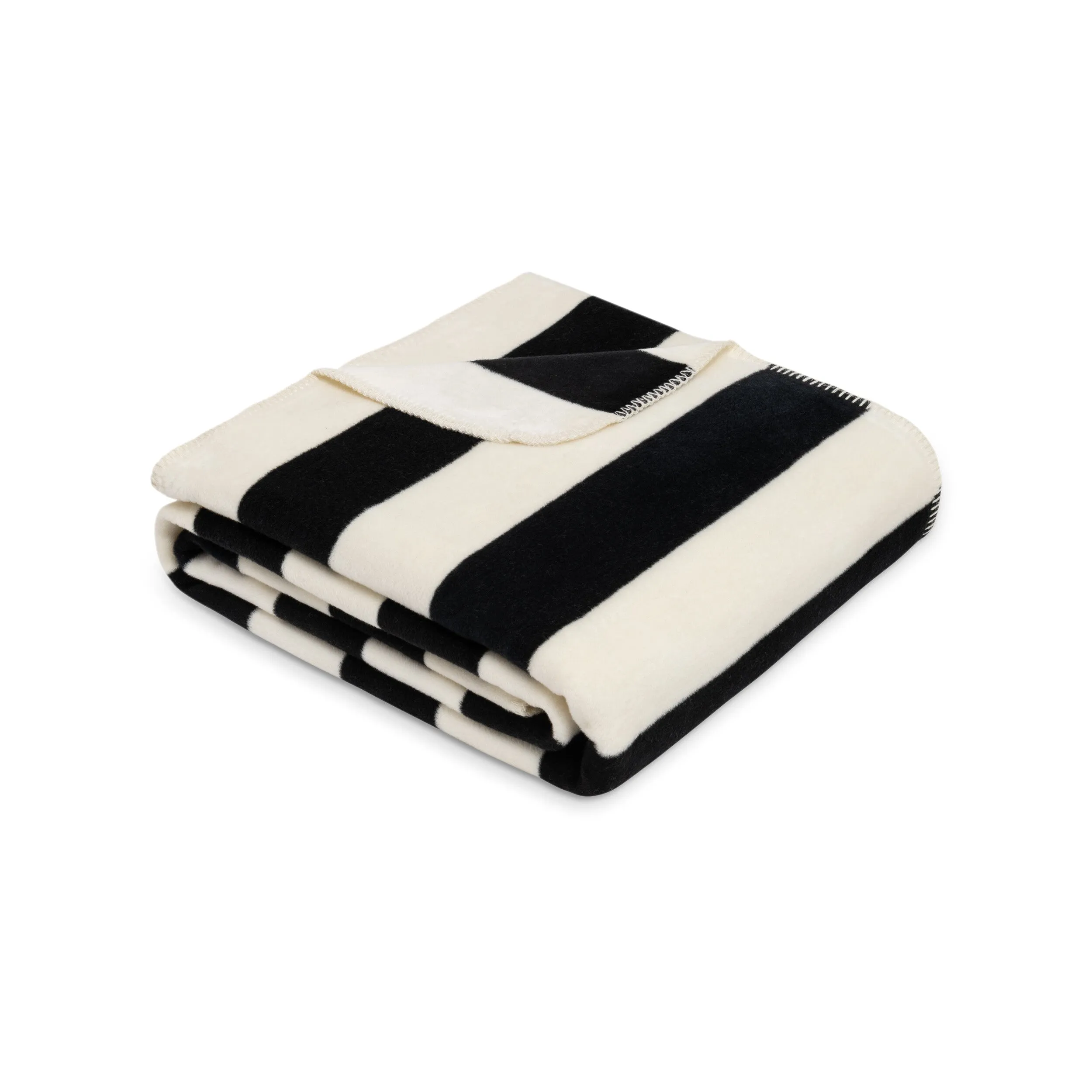 Ibena London Luxury Blanket - Black/White