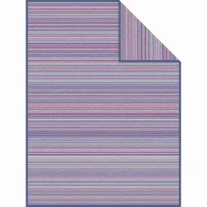 Ibena Malang Luxury Blanket - Blue Stripe
