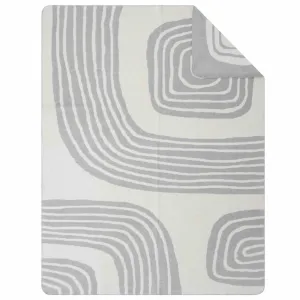 Ibena Telawi Luxury Blanket - Grey/White