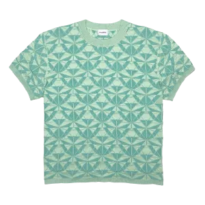 ICOSA CREW NECK TEE IN AQUA LIME