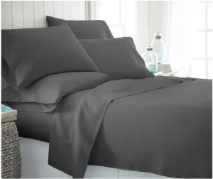ienjoy Home 6 Piece Home Collection Premium Ultra Soft Bed Sheet Set! Full/Double, Grey!