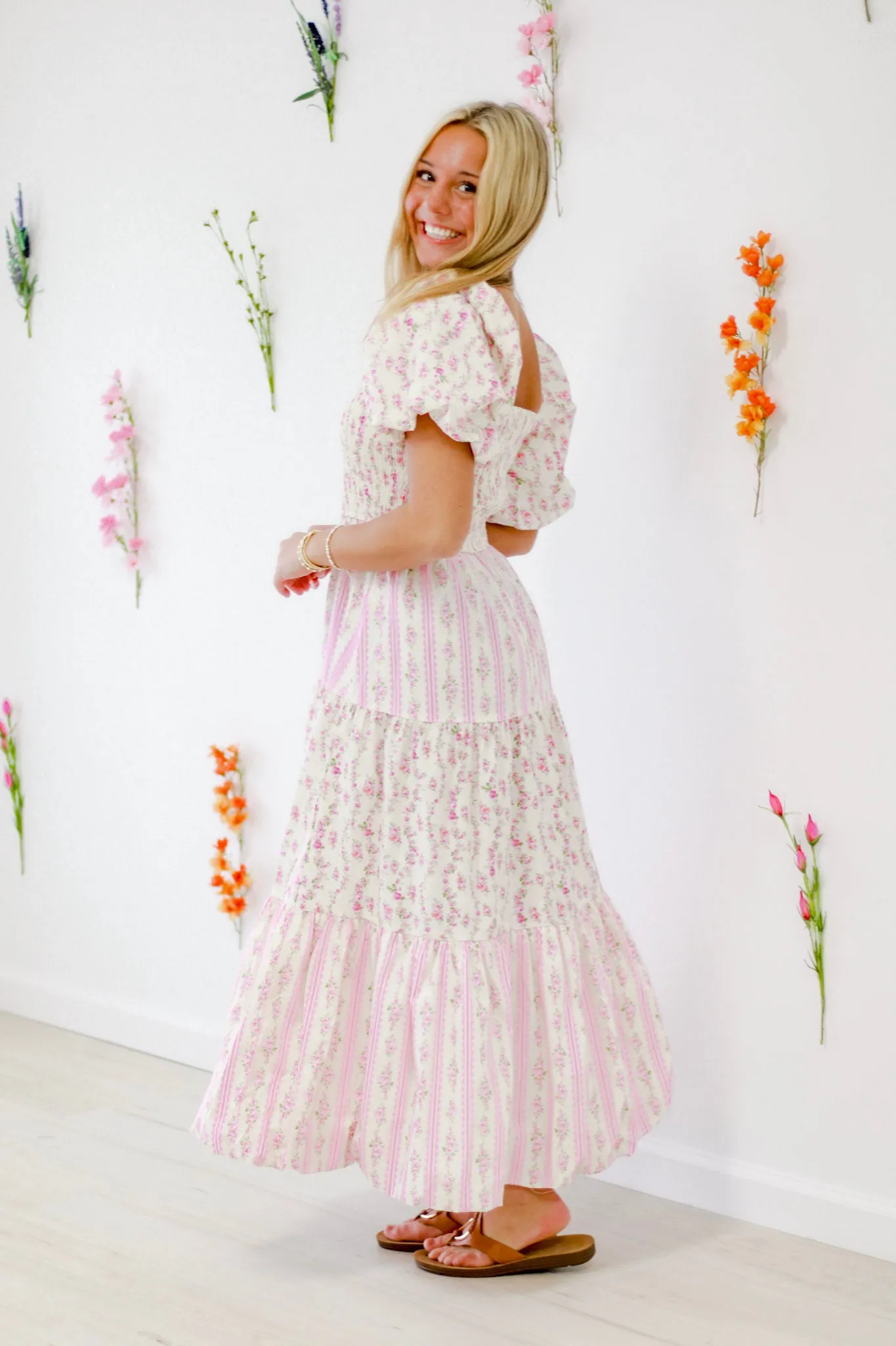 In Floral Paradise Maxi Dress