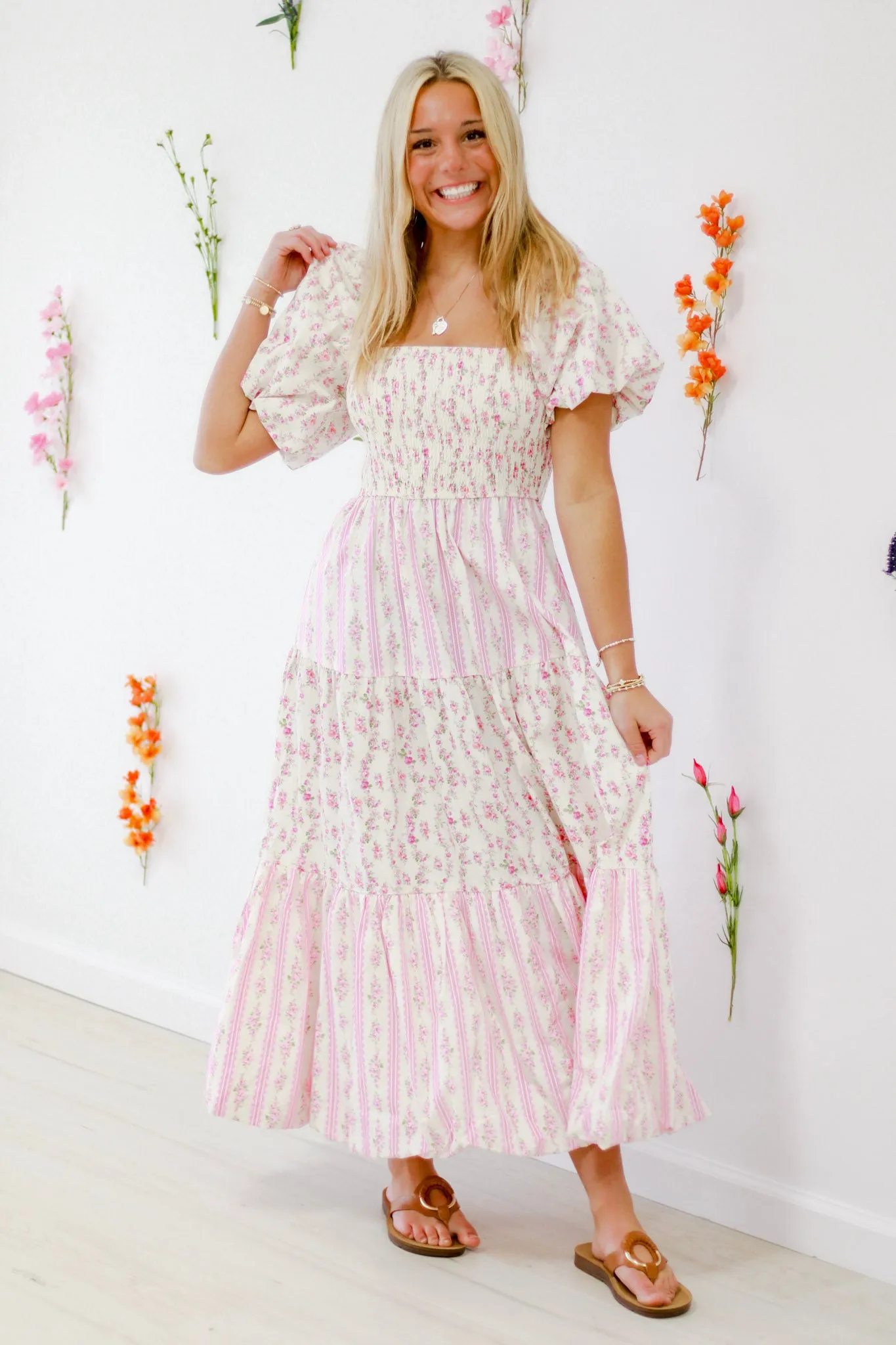 In Floral Paradise Maxi Dress