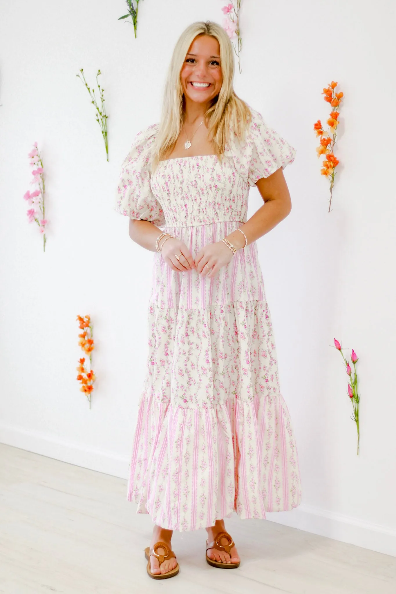 In Floral Paradise Maxi Dress