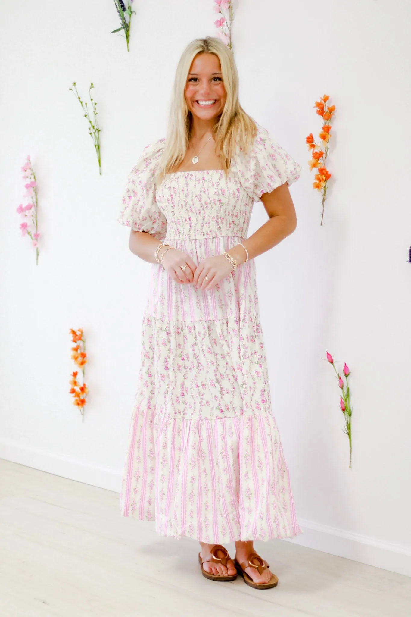 In Floral Paradise Maxi Dress