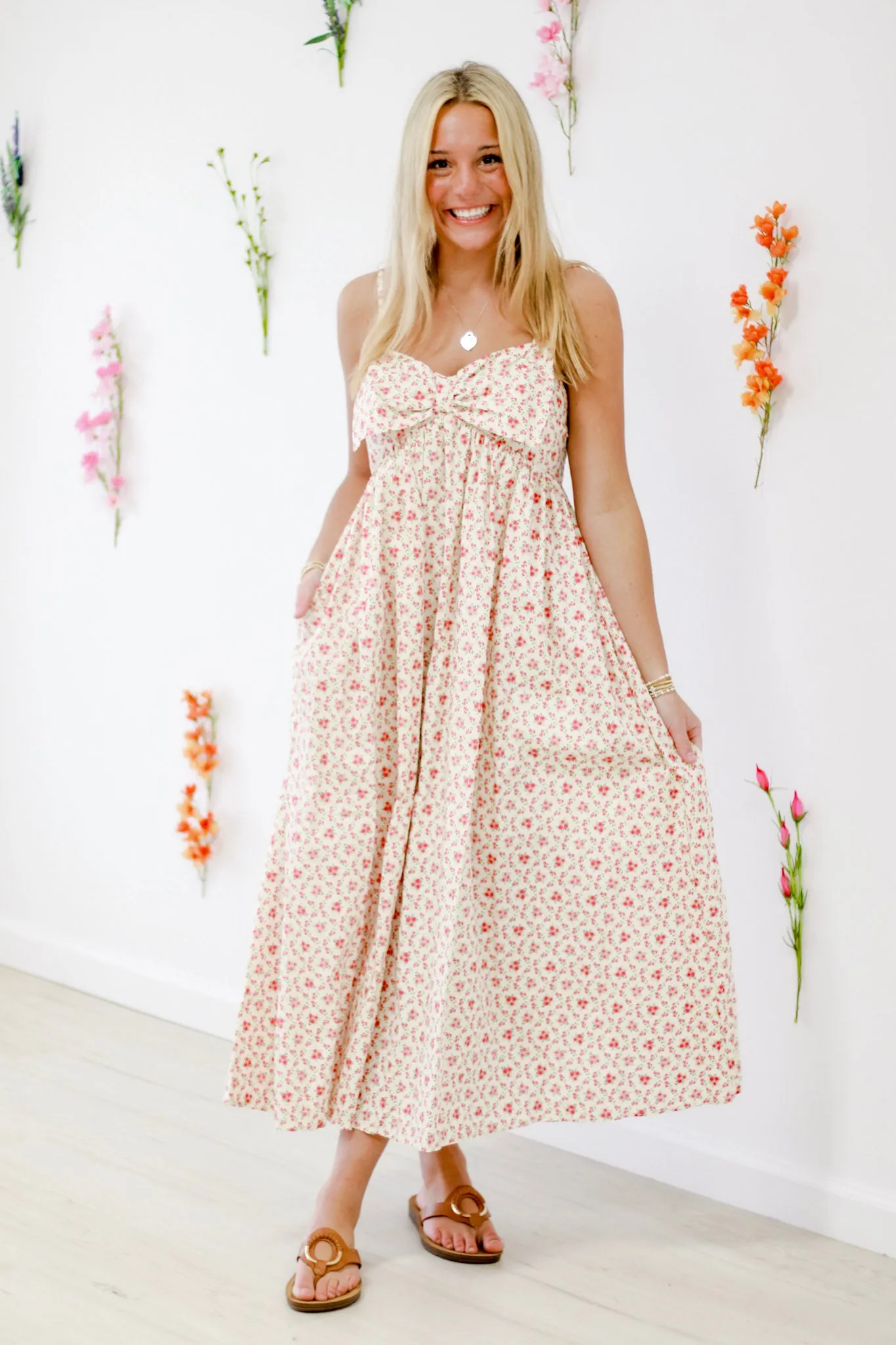 In My Fairytale Era Floral Midi