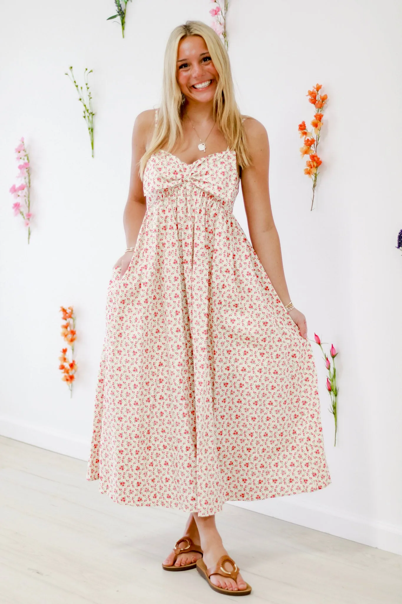 In My Fairytale Era Floral Midi