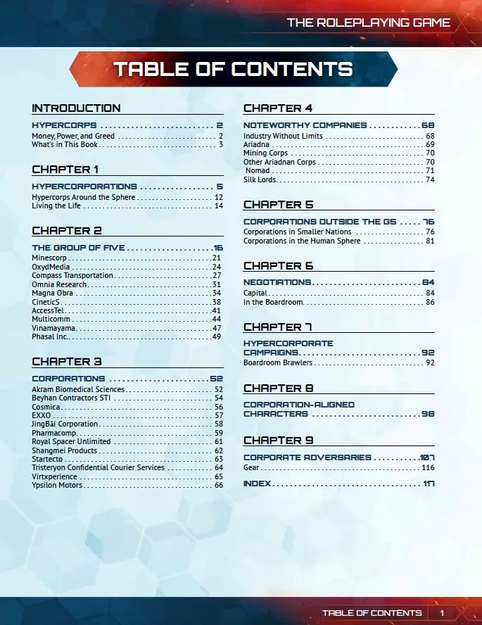 Infinity: Hypercorps (PDF)