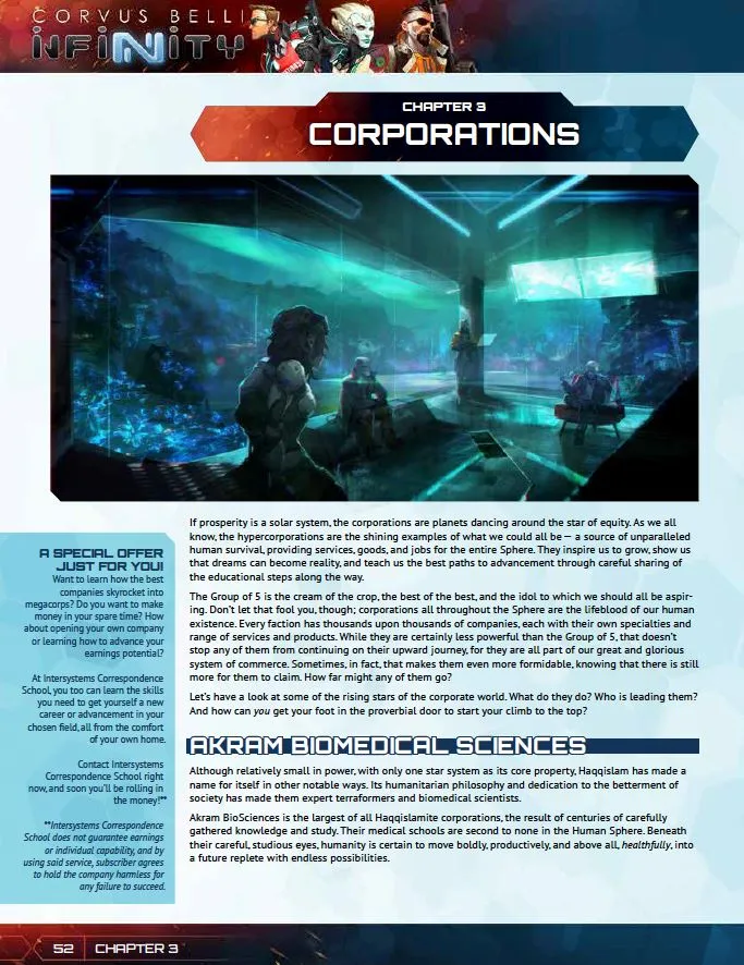 Infinity: Hypercorps (PDF)