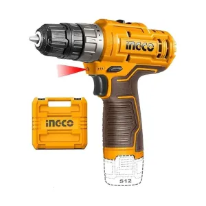 Ingco 12V Lithium-Ion Cordless Drill With 2 Pieces 1.5Ah Battery - CDLI12202