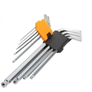 Ingco Extra Long Arm 9-Piece Ball Point Hex Key Set – HHK12092