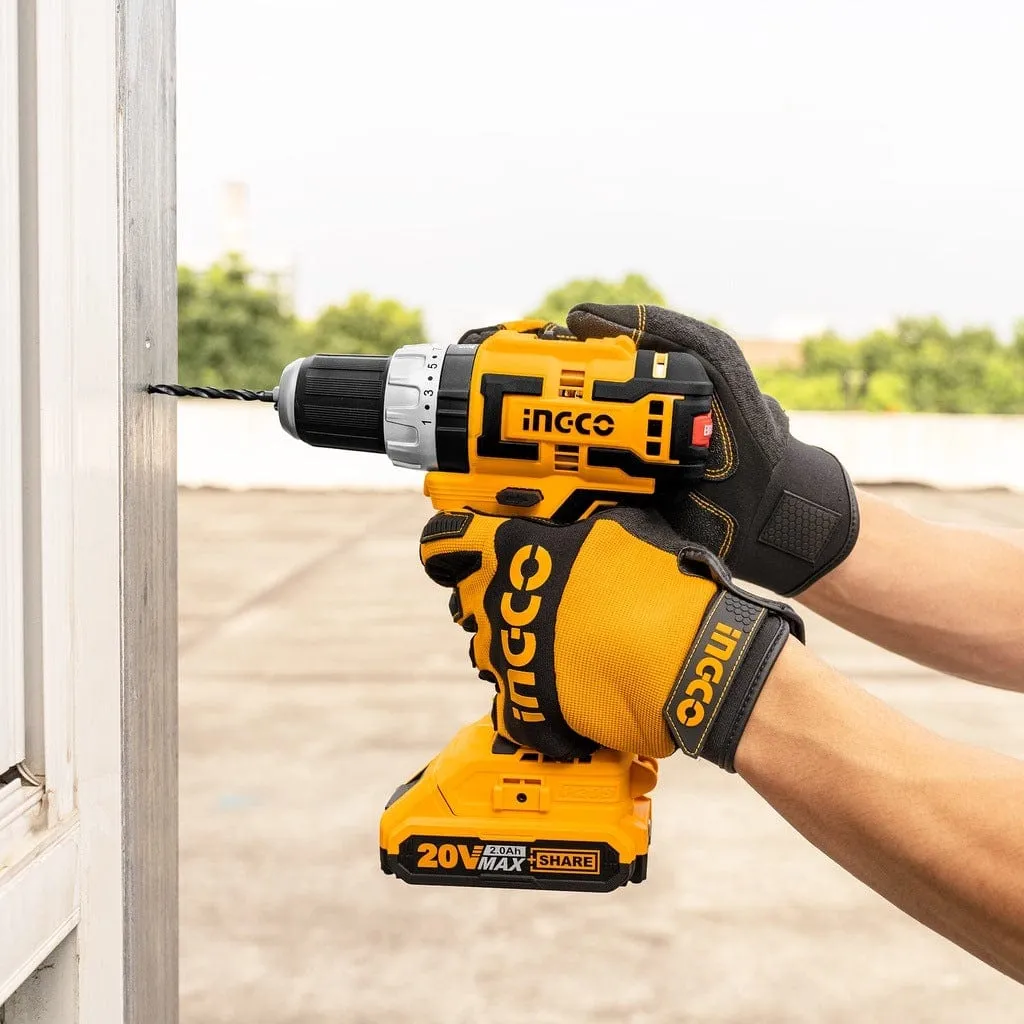 Ingco Lithium-Ion Cordless Brushless Hammer Impact Drill 20V - CIDLI20608