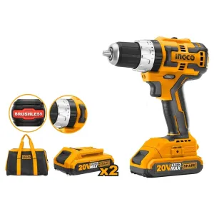 Ingco Lithium-Ion Cordless Brushless Hammer Impact Drill 20V - CIDLI20608