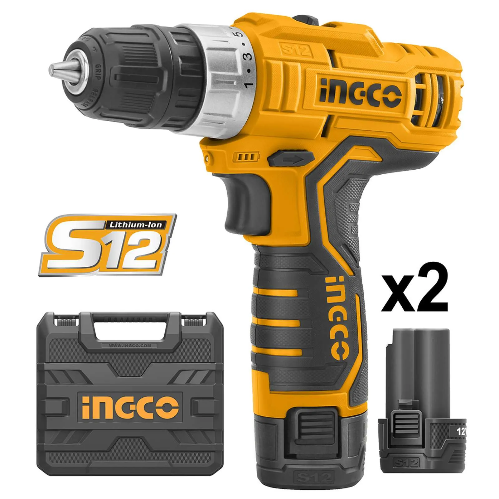 Ingco Lithium-Ion Cordless Drill 12V - CDLI1232