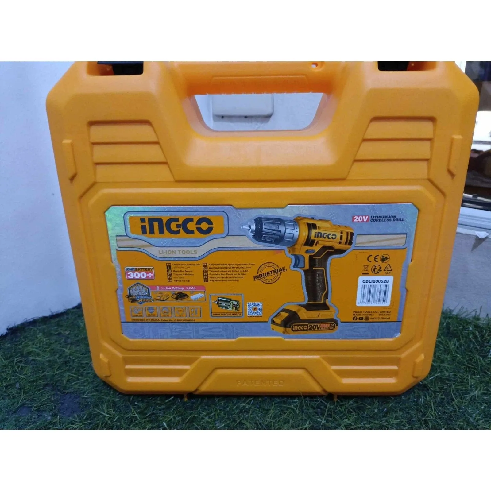 Ingco Lithium-Ion Cordless Drill with Two 20V 2.0Ah Batteries & Charger - CDLI200528