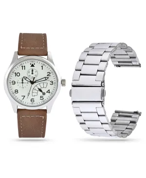 Interchangeable Strap Watch Gift Set
