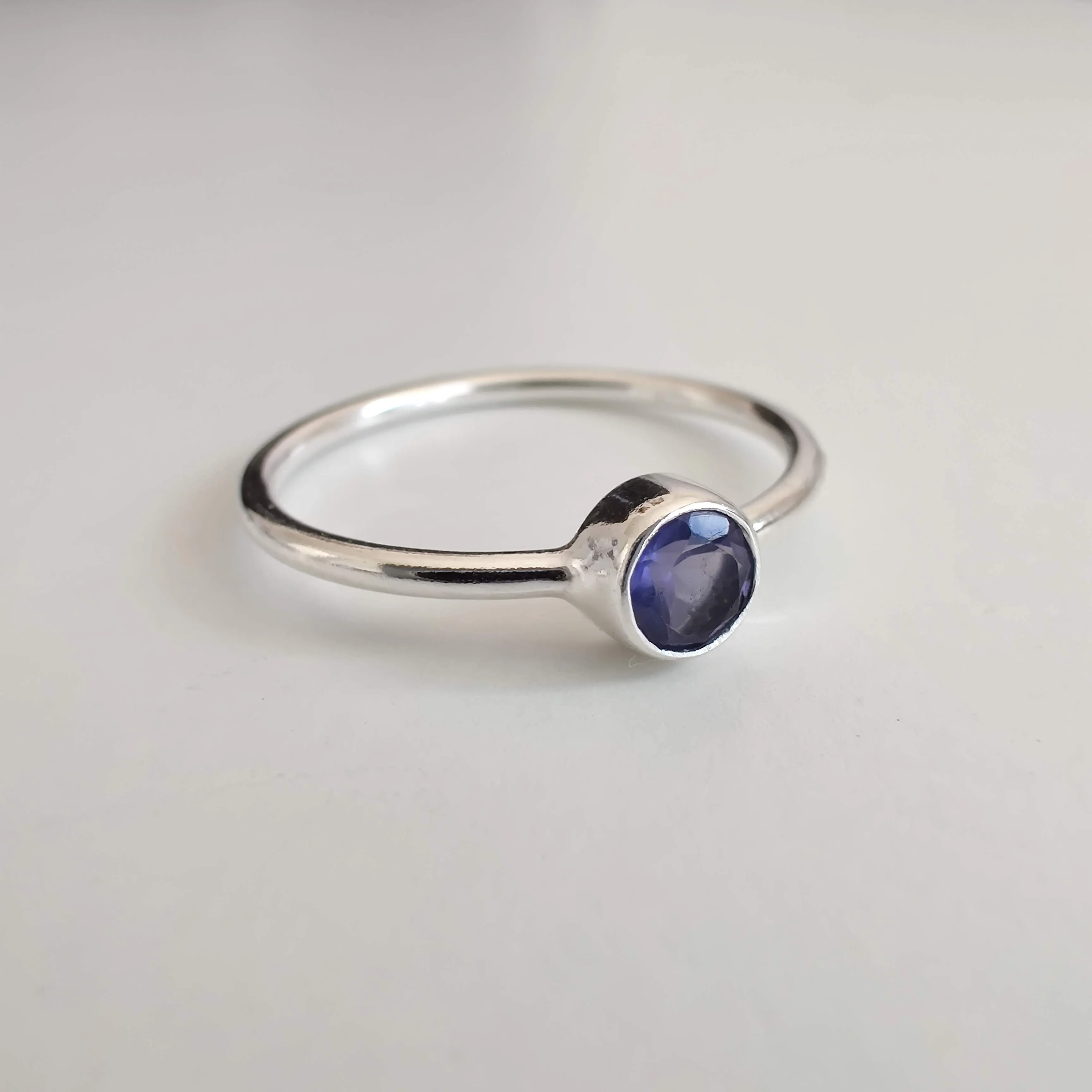 Iolite Delicate 925 Sterling Silver Ring