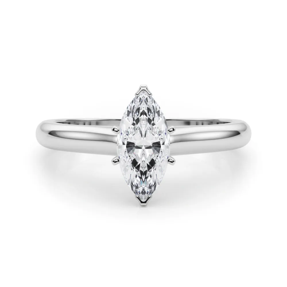 Isabella Marquise Diamond Solitaire Engagement Ring